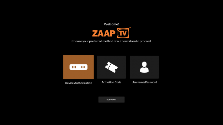 ZAAPTV Device Authorisation