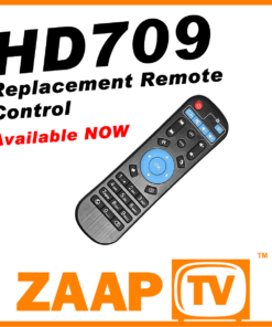 ZAAPTV HD709 Remote Control ZAAPTV HD709 Remote Control
