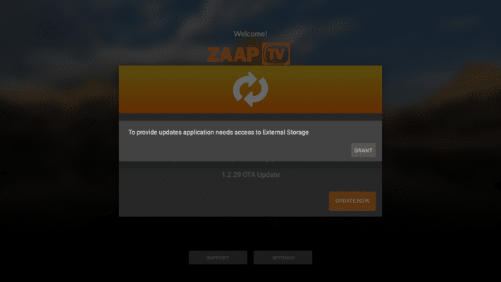 ZAAPTV.com.au - Update Application Screen 2