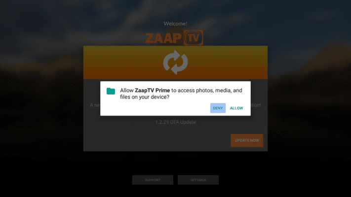 ZAAPTV.com.au - Update Application Screen 3